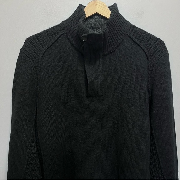 Ted Baker London Black Lambswool Cashmere Pullover Sweater Size 5 = XL - Picture 2 of 13